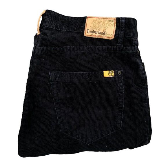 RARE Timberland Corduroy Pants Size 34 Black - Picture 1 of 9